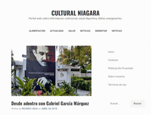 Tablet Screenshot of culturalniagara.com